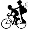 Artemiss Deti na bicykli plastová šablóna C 15 cm x 15 cm