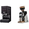 Gaggia New Classic E24 BC, black + Eureka Mignon Single Dose PRO, Chrome & Oak