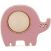PETITE&MARS Hračka silikónová Elephant Edwin Dusty Rose 6m+