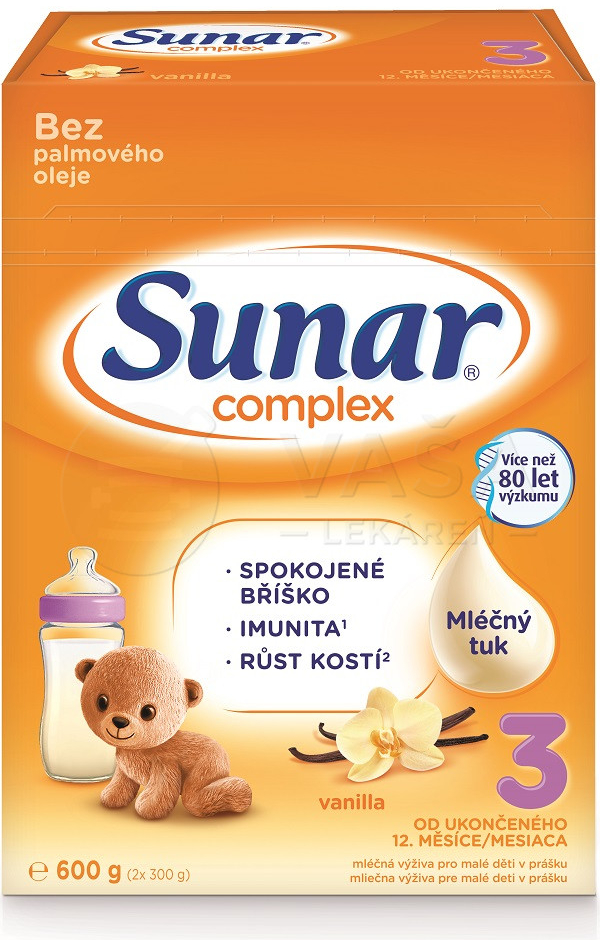 Sunar Complex 3 vanilka 2 x 300 g