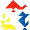 Betzold Magnetický tangram na tabuľu, 3 sety