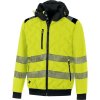 Delta Plus LUTONHV Reflexná zateplená hybridná bunda fluorescenčno žltá/čierna XL