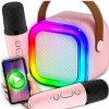 SADA NA KARAOKE PRE DETI 2 MIKROFÓNY BEZDRÔTOVÝ REPRODUKTOR NA BLUETOOTH
