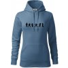 Karate postavy - Mikina dámská Cape s kapucí - 2XL ( Denim )