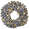 Emos DCTW15 LED dekorácia adventný veniec 40 cm 2x AA vnútorný teplá biela časovač