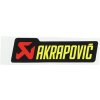 Nálepka AKRAPOVIC na výfuk tlmič koncovka NOVÁ ORIGINÁL 10 cm TOP