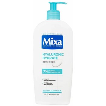 Mixa Ľahké hydratačné telové mlieko pre suchú a citlivú pokožku Hyalurogel (Intensive Hydrating Milk) 400 ml