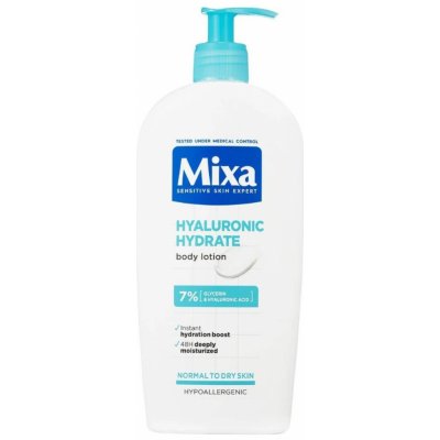 Mixa Ľahké hydratačné telové mlieko pre suchú a citlivú pokožku Hyalurogel (Intensive Hydrating Milk) 400 ml