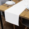 Biante Dekoračný behúň na stôl Rongo RG-031 Studený biely 45x160 cm