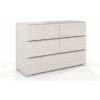 CHROB Komoda z masívu Sparta 5 borovica - biela
