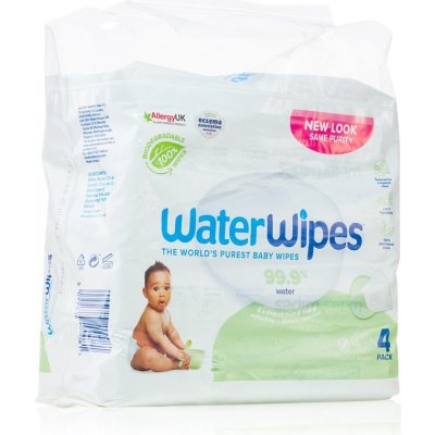 Water Wipes Baby Wipes Soapberry 4 Pack detské jemné vlhčené obrúsky 4x60 ks