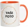 HRNČEK S FOTKOU FAREBNÝ RÁMIK HOLUBICE 350 ML FOTOpošta Farba: ORANŽOVÝ