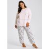 TARO Dámske pyžamo Ella3466 zz51-ružová 6XL