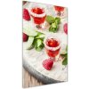 Vertikálny foto obraz sklo tvrdené Maliny a nápoje 50x100 cm