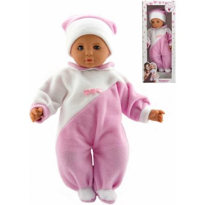Hamiro bábätko 40 cm textilní růžovo-bílý obleček plast od 35,7 € -  Heureka.sk