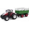 RC Traktor Amewi 2,4 Ghz s vozíkom pre zvieratá, svetlá, zvuk 1:24 RTR