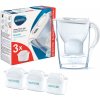 Brita Kanvice - Set filtračnej kanvice Marella Cool Memo a 3 filtrov MX+, objem 2400 ml, biela 1039273