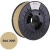 C-TECH Tisková struna (filament) PREMIUM LINE, PETG, béžová, RAL1001, 1,75mm, 1kg