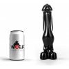 Wolf Rocket S, čierne dildo s Vac-U-Lock 22,5 x 3,7–5,3 cm