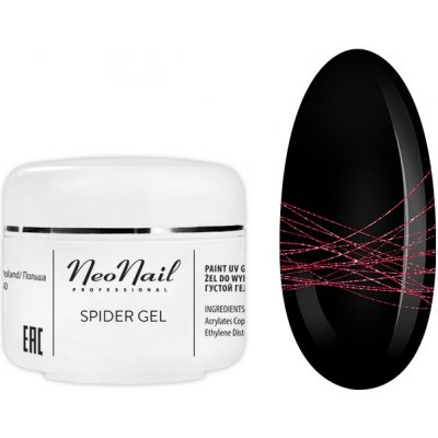 Spider LED-UV gél 5ml NeoNail červený
