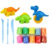Plastelína 10 ks s príslušenstvom Dinosaury Aga4Kids MR1410