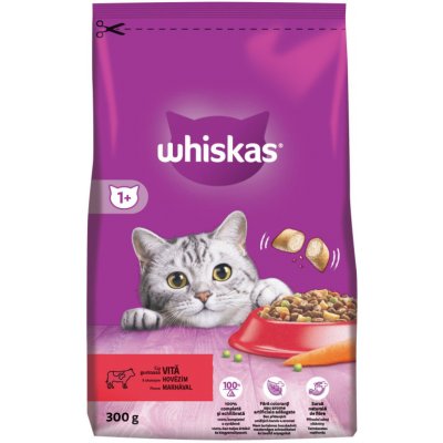 WHISKAS Adult s hovädzím mäsom 300g