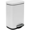 Spirella Pedálový odpadkový kôš Akira 5 l, matná biela