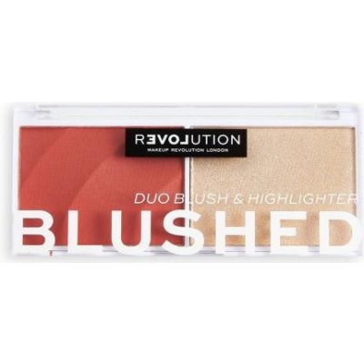 Revolution Relove Colour Play Blushed Duo Blush & Highlighter paletka s rozjasňovačom a lícenkou 5.8 g daydream
