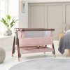 tutti Bambini CoZee Luxe Bedside Crib 83x52cm 2024 Walnut/Blush