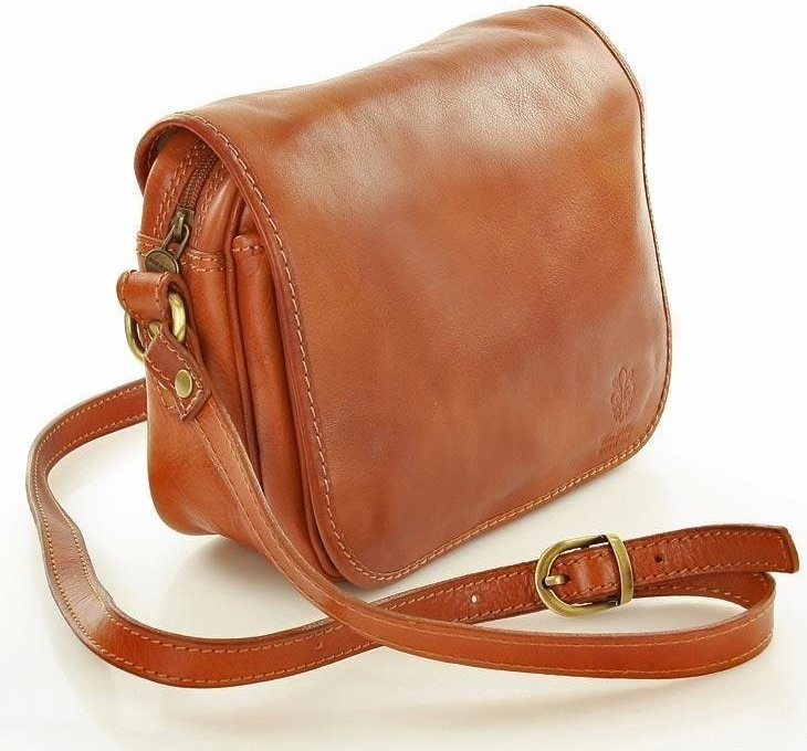 Vera Pelle dámska crossbody kabelka Alabama Classico camel L87a