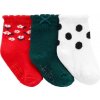 CARTER'S Ponožky 3 ks mix dievča 0-3 m /veľ. 62