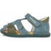 Detské kožené sandálky barefoot D.D.step Bermuda Blue G076-382C 29