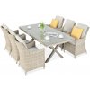 Focus Garden Focus Napoli 6+1 záhradná jedálenská súprava, svetlobéžová 003041