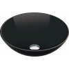 MEXEN - Mira sklenené umývadlo 42, čierna 24124270