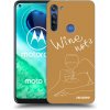 Picasee silikónový prehľadný obal pre Motorola Moto G8 - Wine not