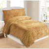 Mikroplyšové obliečky Dolce zlatá 200x140cm+90x70cm TiaHome