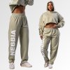 NEBBIA - Voľné baggy tepláky BOYFRIEND STYLE 432 (light green) - XS