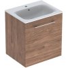 Kúpeľňová skrinka s umývadlom Geberit Selnova 60x50,2x65,2 cm v prevedení orech hickory 501.254.00.1