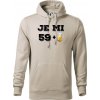 Je mi 60 pivo - Mikina pánska Cape s kapucňou - S ( Ľadovo sivá )