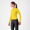 CASTELLI Cyklistický dres s dlhým rukávom zimný - ESPRESSO THERMAL W - žltá M