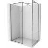 Mexen Kioto-F sprchová stena Walk-in s rámom 120 x 80 cm, transparentná 8 mm, brúsená gun gray - 800-120-202-04-66-080