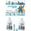 Regina Superhrdina sprchový gél 250 ml + pena do kúpeľa 300 ml + jelení loj + skákacia loptička, kozmetická sada pre deti