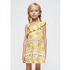 Mayoral dievčenské bavlnené šaty mini áčkový strih 3951.6N.Mini.PPYH žltá