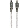 Gembird USB-C (M)/ micro-USB (M) dátový a nabíjací kábel, prémiový, opletený, 1.5 m CC-USB2B-CMMBM-1.5M