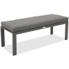 Zakintos antracitová hliníková lavička Garden Point