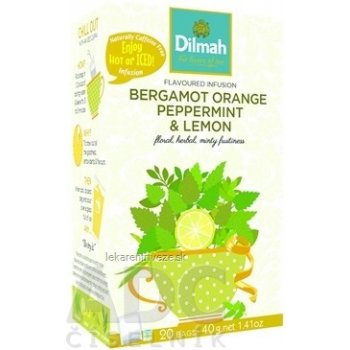 DILMAH Bergamot orange peppermint&lemon 20 x 2 g od 3,9 € - Heureka.sk