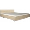 Tempo Kondela Manželská posteľ, dub sonoma/biela, 160x200, GABRIELA