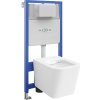 Mexen podomietkový WC systém Felix Slim s WC misou Teo, biela- 6103385XX00