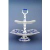 Cibulák – Etažér z hranatých tanierov 21+29 cm – originál cibuľový porcelán 1. akosť