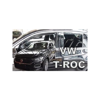 Deflektory na okná pre VW T-ROC, 2017- 4ks